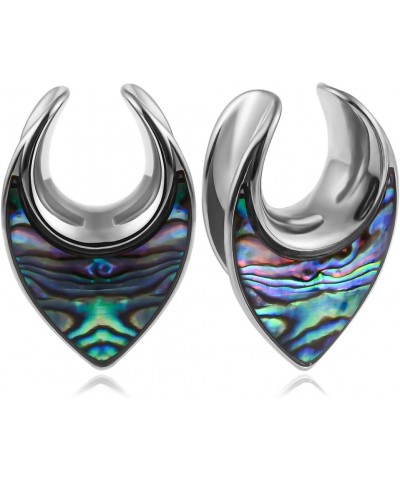 2 PCS Floral Saddle Hypoallergenic Stainless Steel Plugs Ear Gauges Tunnels Piercing Expander Stretchers Fashion Body Jewelry...