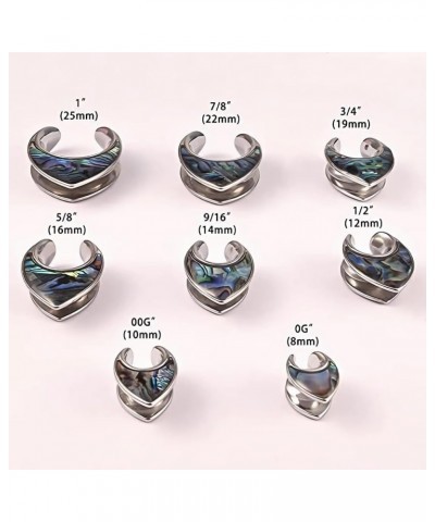 2 PCS Floral Saddle Hypoallergenic Stainless Steel Plugs Ear Gauges Tunnels Piercing Expander Stretchers Fashion Body Jewelry...