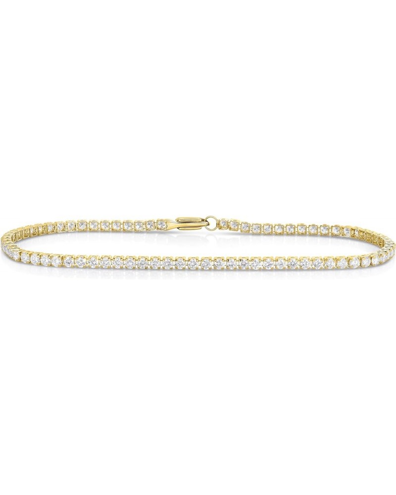 14K Gold 1-3 Cttw Lab Grown Diamond Tennis Bracelet for Women 7 Inch Color F-G Clarity VS2 3 Cttw Yellow $258.09 Bracelets