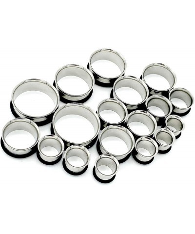 00G 7/16” 1/2” 9/16” 5/8” 11/16” 13/16” 7/8” 1” Ear Gauge Stretching Kit Stainless Steel Tapers and Plugs Set Steel $18.01 Bo...