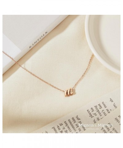 Silver Initial Necklace Initial Pendant Necklace Graduation Gift Personalized Necklace P $14.79 Necklaces