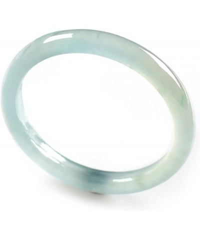 Natural Jade Rings for Women (Size 6-11)- Light Green Jade Rings 100% Real Stone Skinny Jade Band Ring Simple Gemstone Ring J...