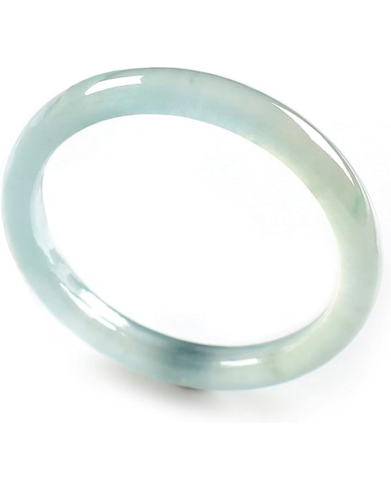 Natural Jade Rings for Women (Size 6-11)- Light Green Jade Rings 100% Real Stone Skinny Jade Band Ring Simple Gemstone Ring J...