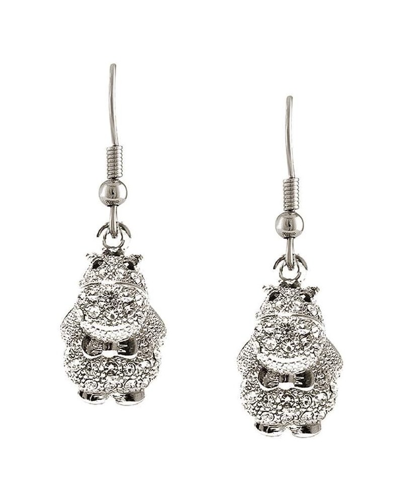 Crystal Hippo Earrings with Gift Box $16.50 Earrings