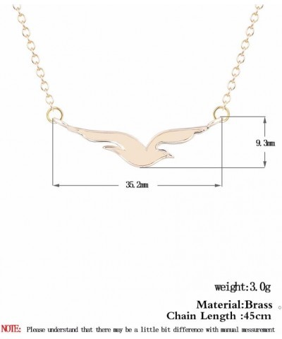 Unique Seagull Bird Necklace Natural Animal Bird Pendant Minimalist Jewelry Silver $13.65 Necklaces