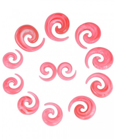 Acrylic Big Gauges Set Tapers Plugs Ear Stretching Kit 00G-20MM Piercings Pink&White 00G-20MM $12.18 Body Jewelry