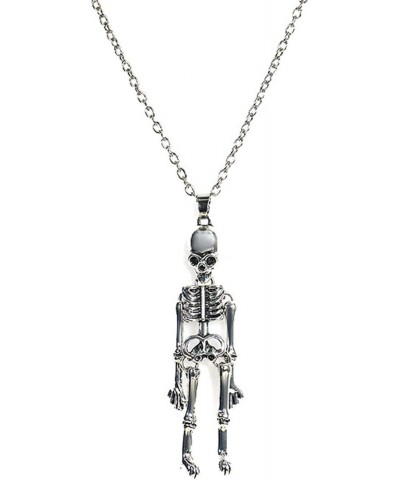 Skeleton Skull Pendant Necklaces Magnetic Hand Attracted Couple Necklaces ​Friendship Necklace Punk Necklace Jewelry $6.59 Ne...