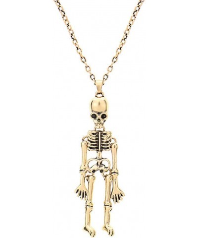 Skeleton Skull Pendant Necklaces Magnetic Hand Attracted Couple Necklaces ​Friendship Necklace Punk Necklace Jewelry $6.59 Ne...