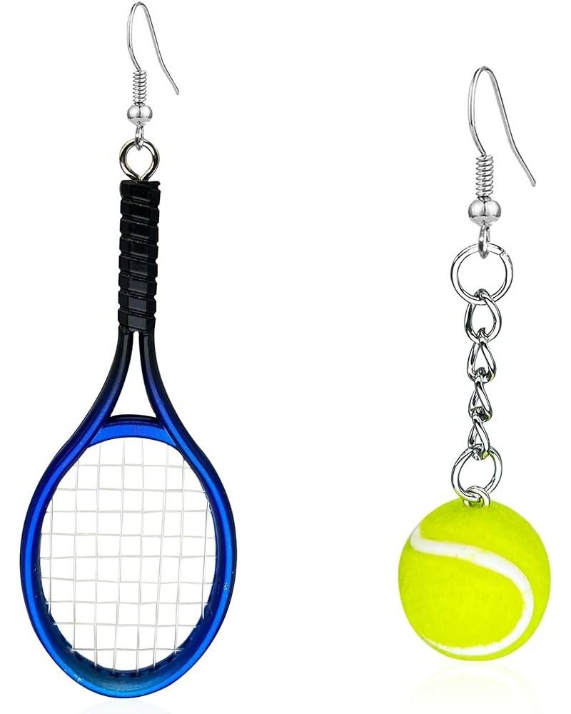 Tennis Racket Earrings Tennis Dangle Earrings Sport Jewelry Gifts for Women Girl Tennis Lover style-2 $6.00 Earrings