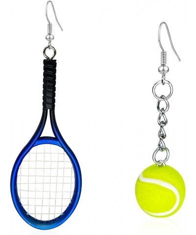 Tennis Racket Earrings Tennis Dangle Earrings Sport Jewelry Gifts for Women Girl Tennis Lover style-2 $6.00 Earrings