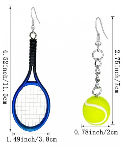 Tennis Racket Earrings Tennis Dangle Earrings Sport Jewelry Gifts for Women Girl Tennis Lover style-2 $6.00 Earrings