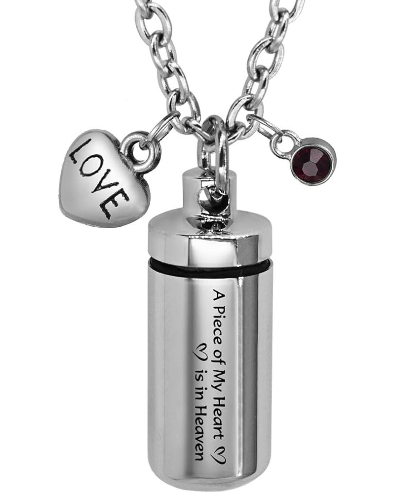 Cylinder High Capacity Ashes Holder Cremation Jewelry Urn Necklace Memorial Keepsake Style 8 - Engraving $8.99 Necklaces