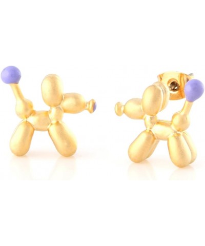 Balloon Dog Stud Earrings Gold $12.99 Earrings