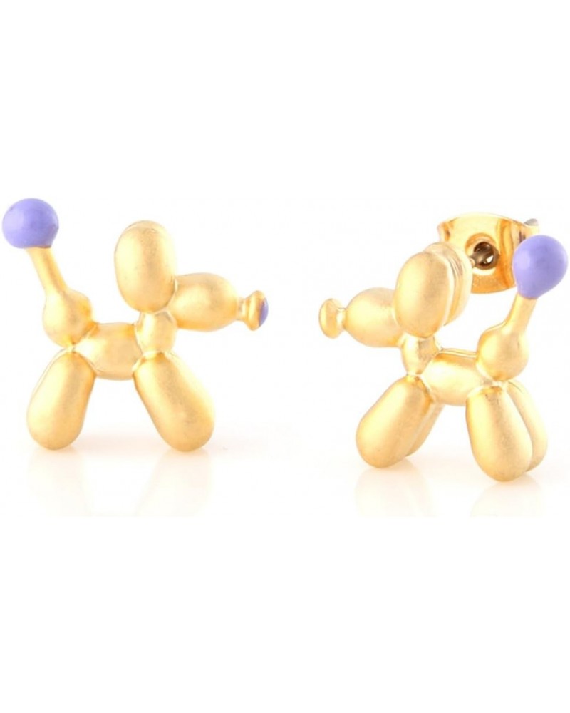 Balloon Dog Stud Earrings Gold $12.99 Earrings