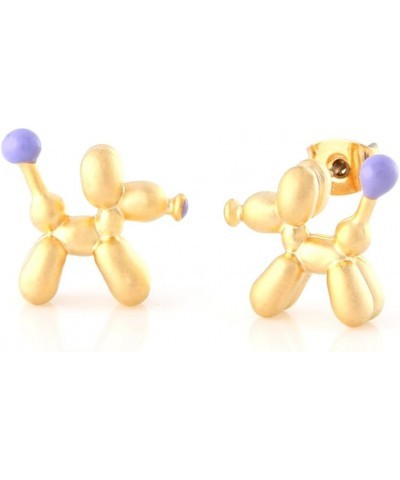 Balloon Dog Stud Earrings Gold $12.99 Earrings