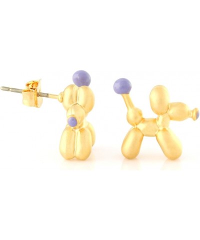 Balloon Dog Stud Earrings Gold $12.99 Earrings