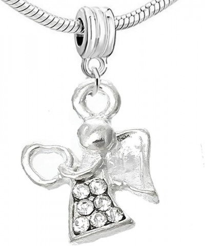 Religious Cross Jesus Angel Charms in Bulk for Snake Chain Charm Bracelets $10.06 Bracelets