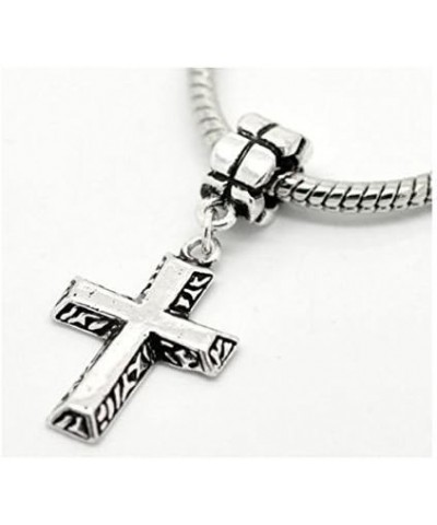 Religious Cross Jesus Angel Charms in Bulk for Snake Chain Charm Bracelets $10.06 Bracelets