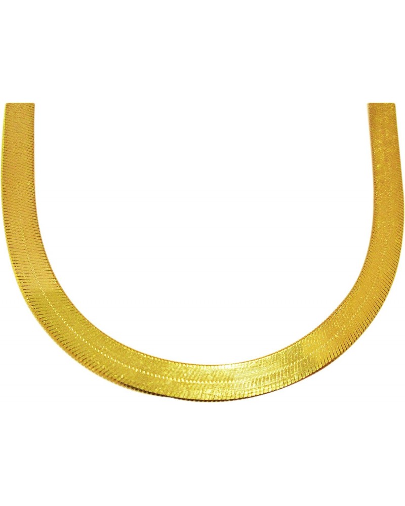 10K Yellow Gold Flexible Herringbone Chain 6 mm(0.23 in) Necklace 16-24 inches $160.20 Necklaces