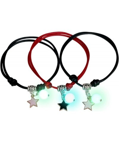 3 Pcs Couple Bracelets Love Star Moon Cat Luminous Bangles for Friendship Sister Women Man Lucky Wish Jewelry Gift Wings Hear...