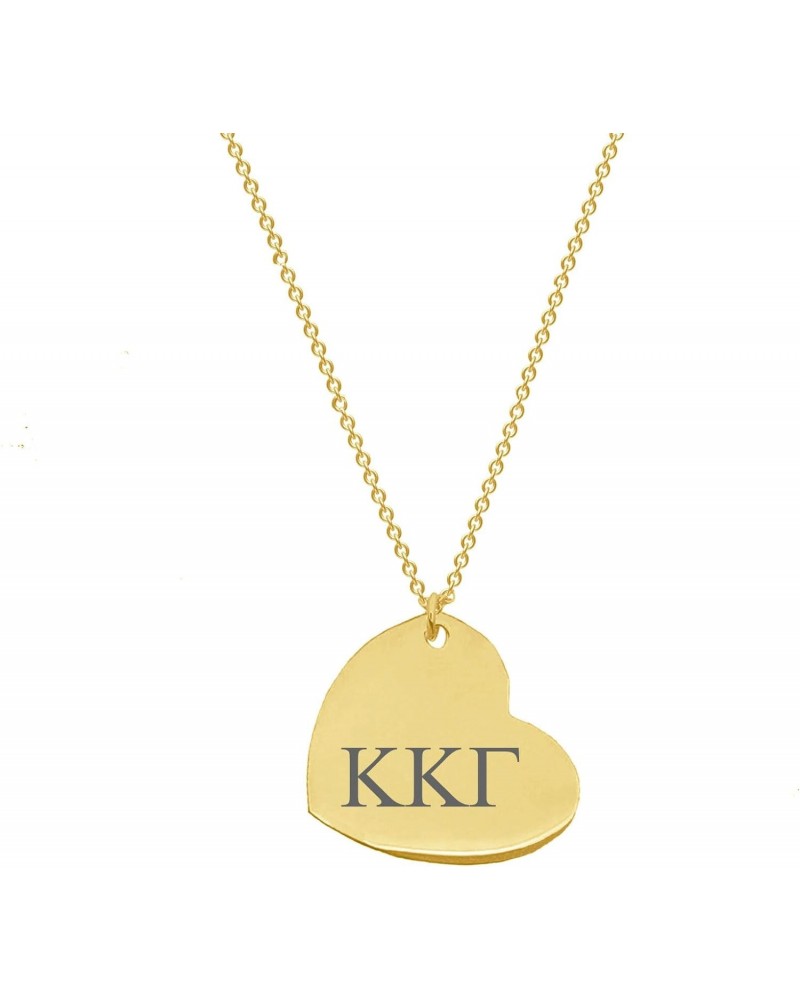 Kappa Kappa Gamma, Sorority Heart Necklace, Kappa Kappa Gamma,KKG, KKΓ, Sorority Greek Lavalier Drop Necklace Kappa Kappa Gam...