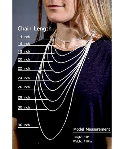 CHOOSE YOUR CLASP Sterling Silver 1.1mm Box Chain Necklace 18.0 Inches Magnetic Clasp $16.58 Necklaces