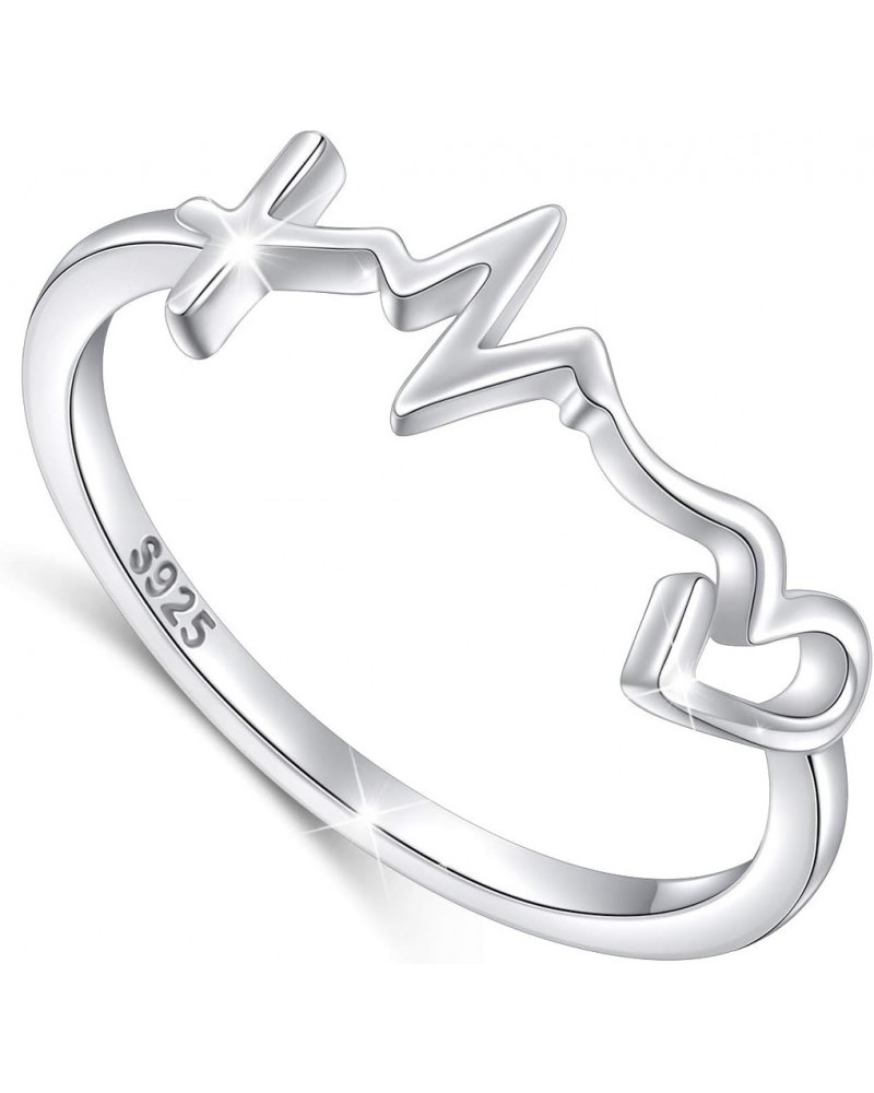 S925 Sterling Silver Faith Hope Love Ring for Women Christian Jewelry Gifts $13.19 Rings