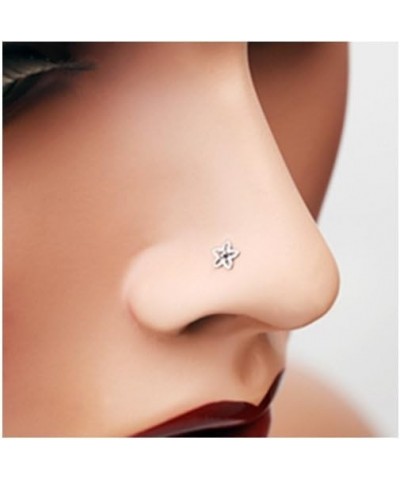 316L Surgical Steel Flower Nose Stud Ring Choose Your Style 20G RNScrew $10.61 Body Jewelry