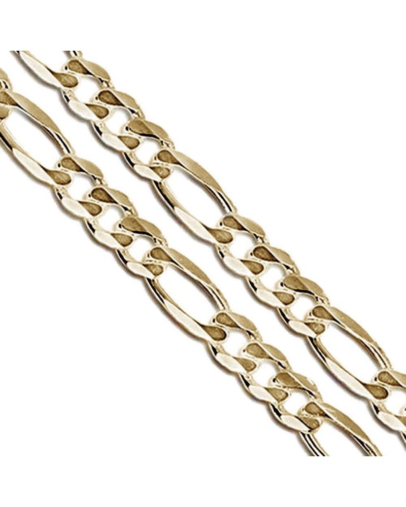 Stainless Steel Figaro Chain 4mm 5mm 5.9mm 6.9mm 9mm New Solid Link Necklace 8.7mm (Gold-Tone) Length 24 Inches $7.53 Necklaces