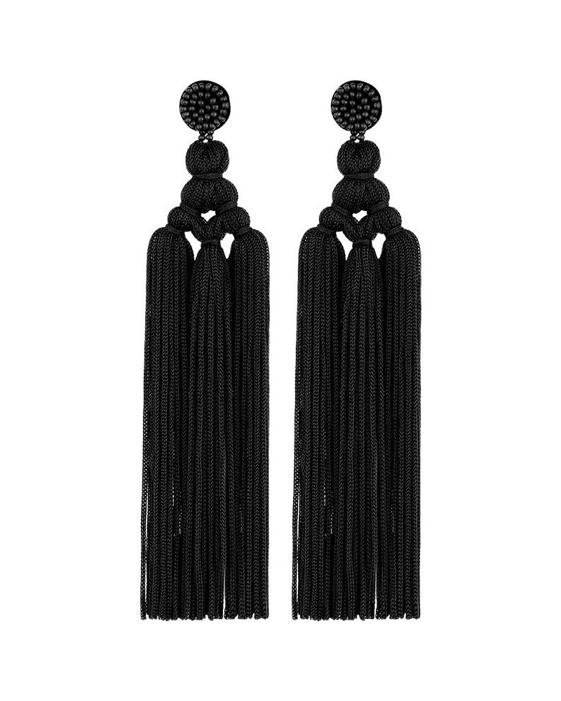 Bohemian Tassel Earrings for Women Dangling Chandelier Boho Statement Layer Earrings Long Woven Large Thread Fringe Drop Earr...