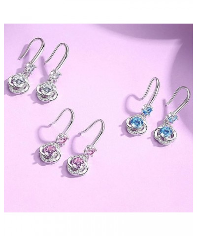 Cubic Zirconia Earrings Studs for Teen Girls Fashion Earrings for Women Dangle Earrings for Women Trendy Valentine Gift for H...