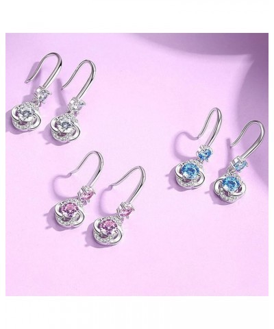 Cubic Zirconia Earrings Studs for Teen Girls Fashion Earrings for Women Dangle Earrings for Women Trendy Valentine Gift for H...