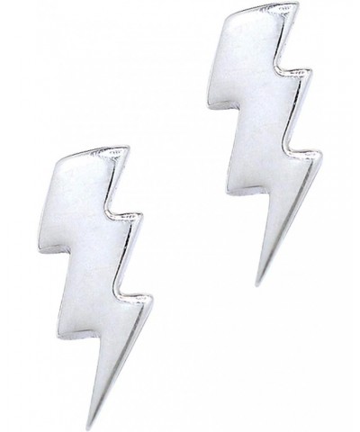 Jewelry Sterling Silver Lightning Bolt Stud Earrings $11.75 Earrings