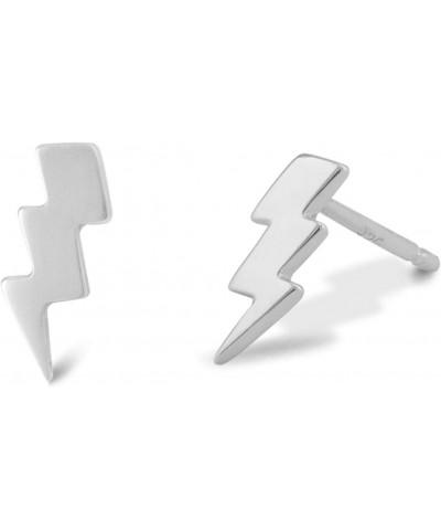 Jewelry Sterling Silver Lightning Bolt Stud Earrings $11.75 Earrings