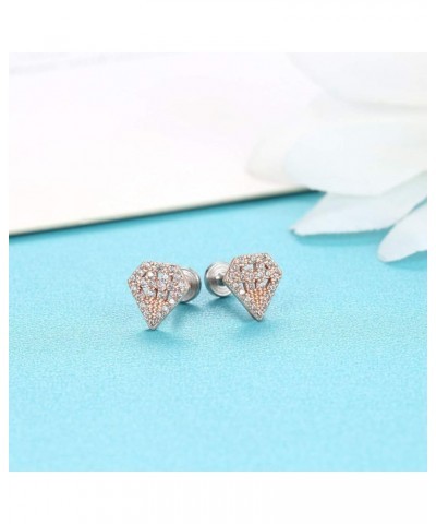 16g 18g Moon Star Butterfly Cross Heart Angel Wings Flower Hippocampus Dolphin Cubic Zirconia White Gold Plated Charm Straigh...