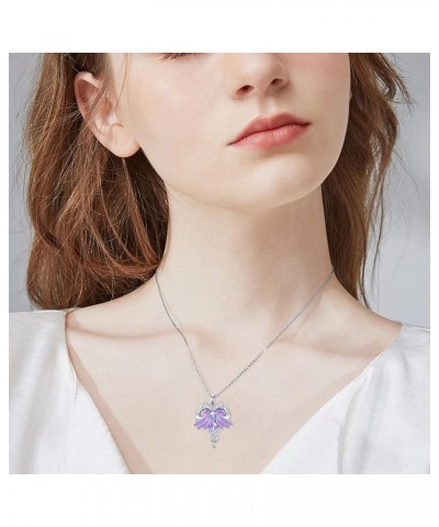 Dragon Necklace 925 Sterling Silver Dragon Crystal Necklace for Women Dragon Jewelry Gifts for Women Girls Purple-Dragon $23....