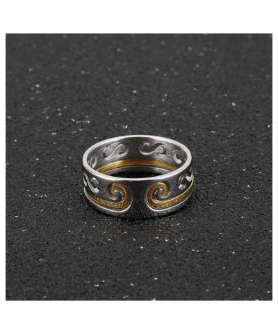 Women's Stainless Steel Monkey King 2 in 1 Matching Set Ring Sun Wukong Mantra Jewelry Band Rose Gold $7.55 Rings