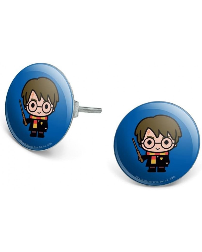 Harry Potter Cute Chibi Character Novelty Silver Plated Stud Earrings Royal $7.79 Earrings