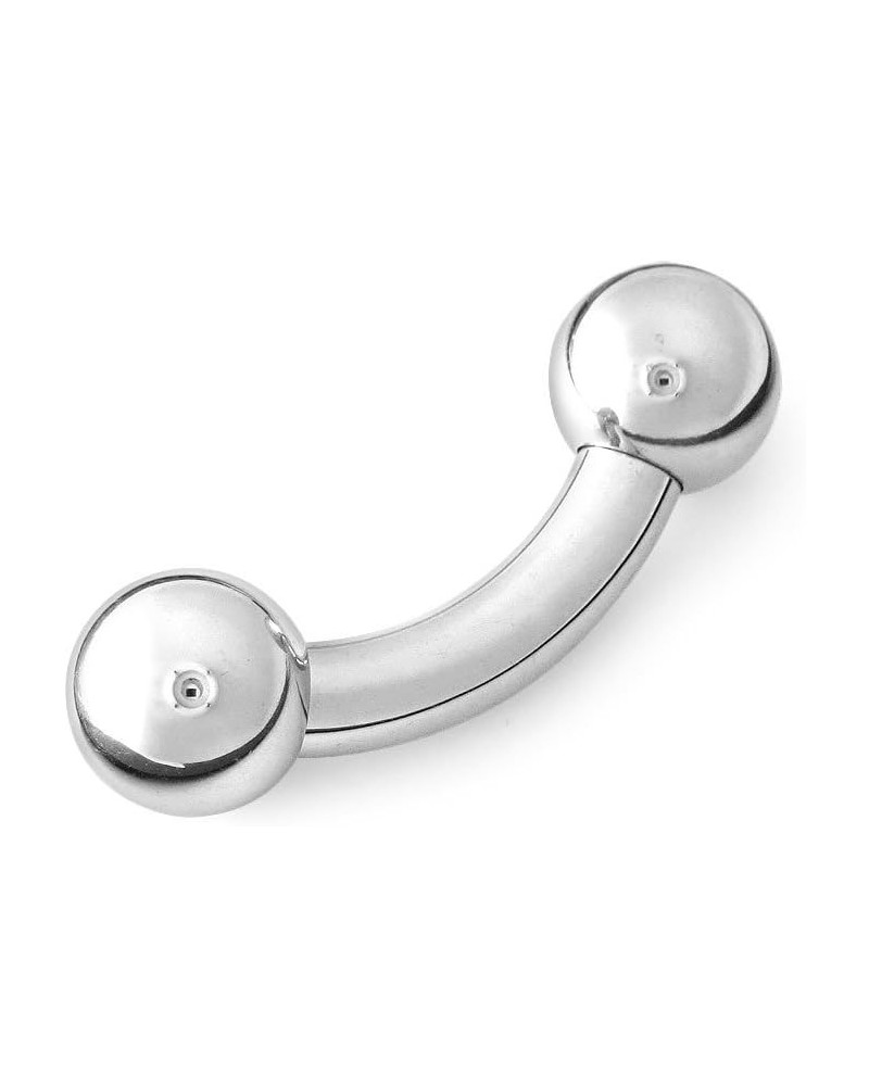 316L Surgical Steel Bent Curved Barbell 2g 2 Gauge 0.88 Inches $12.65 Body Jewelry