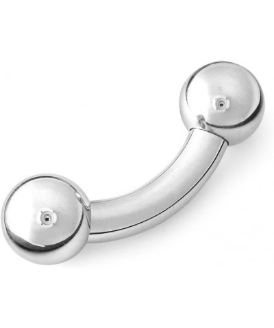 316L Surgical Steel Bent Curved Barbell 2g 2 Gauge 0.88 Inches $12.65 Body Jewelry