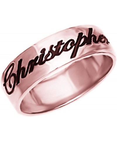 Sterling Silver 925 Personalized Name Rings Stackable Promise Ring Jewelry Gift Rose Gold $21.72 Rings