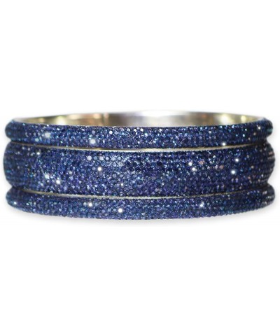 Handmade Bollywood Crystal Bangles Navy Crystal M/L $17.20 Bracelets