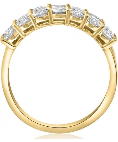 3 Ct Diamond Three Row Women's Wedding Anniversary Ring in White or Yellow Gold White Gold $466.55 Rings