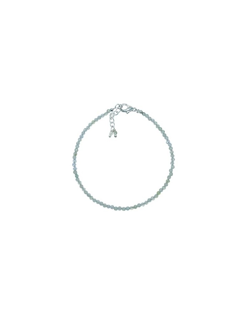 Natural Green Rutile Faceted Beads Bracelet, Handmade Jewelry, Sliver Plated Chain, Gift For Her Praynite $9.51 Bracelets