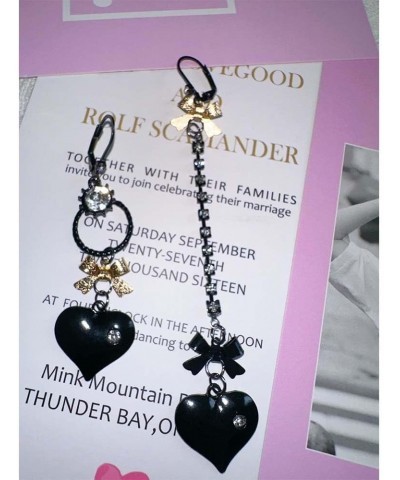 Heart/Bow Drop Earrings $7.07 Earrings