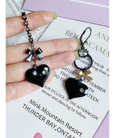 Heart/Bow Drop Earrings $7.07 Earrings