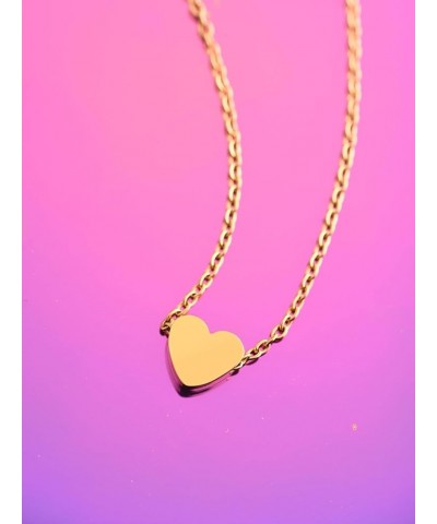 To My Soulmate Necklace, Romantic Gift for Her Wife Girlfriend Card 4 Gold Heart $7.53 Necklaces