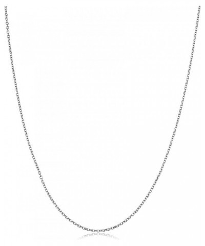 Solid 14k White Gold 1.1 mm Diamond-cut Cable Chain Necklace (18, 20, or 24 inch) 20 Inches $90.20 Necklaces