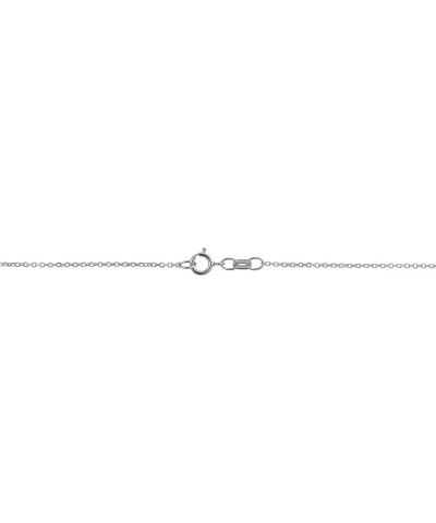 Solid 14k White Gold 1.1 mm Diamond-cut Cable Chain Necklace (18, 20, or 24 inch) 20 Inches $90.20 Necklaces