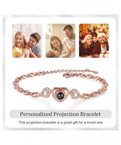 Custom Bracelets with Picture Inside, Personalized Photo Projection Bracelets for Women Custom Picture Projection Bracelets M...